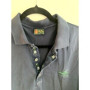 Bobby Jones Navy Polo Shirt Mens XL Vintage Valderrama Golf
